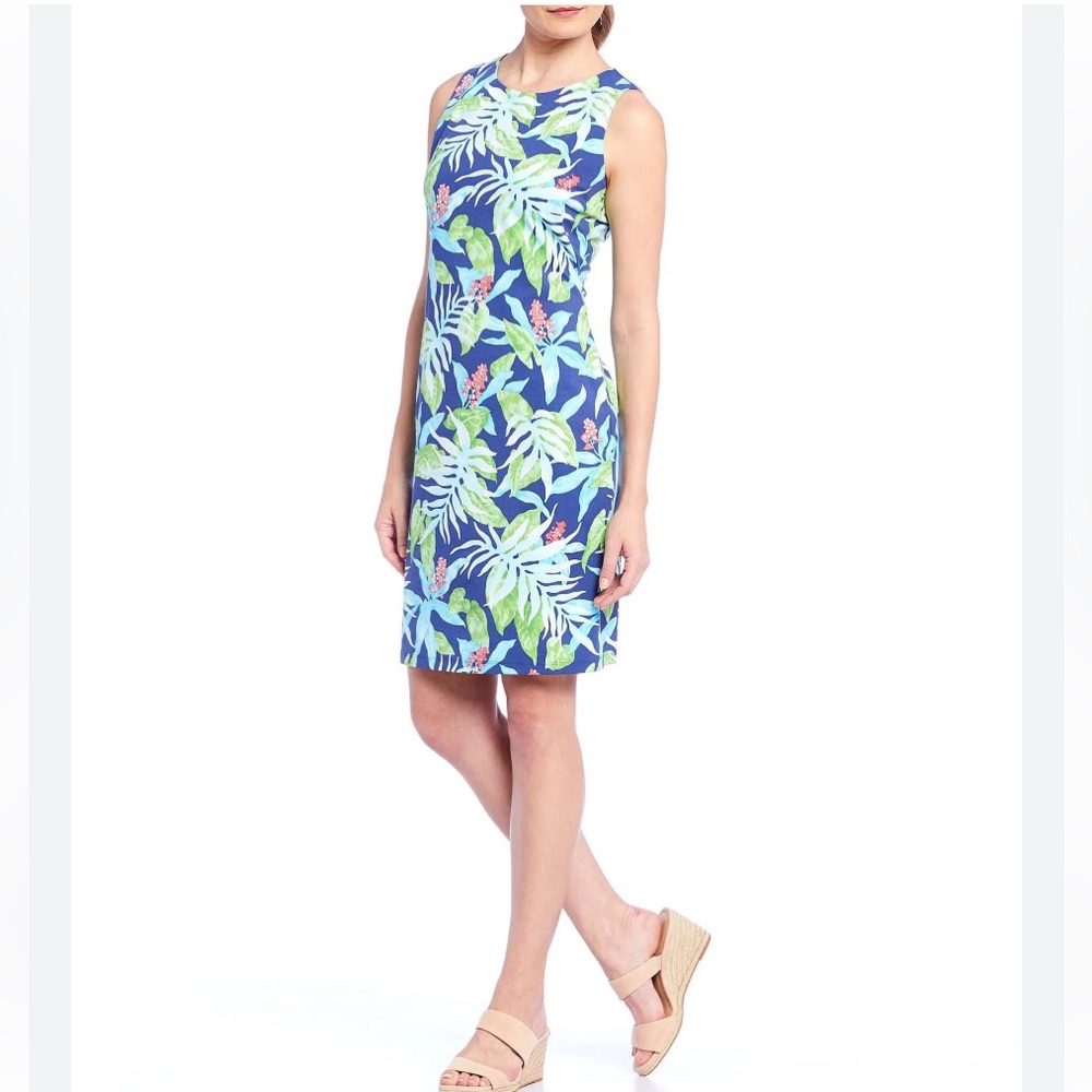 NWT J.Mclaughlin Sophia Tropical Floral Print Shift Dress Size XS.